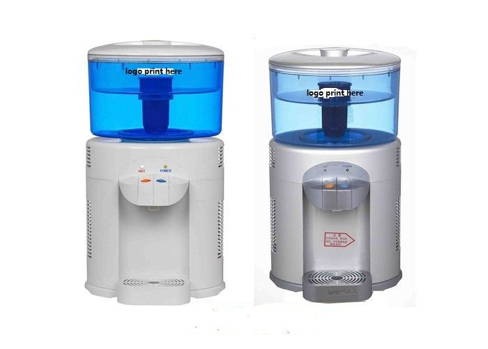 Silver And White Color Mini Water Cooler Dispenser 5L Desktop Type With Filtration